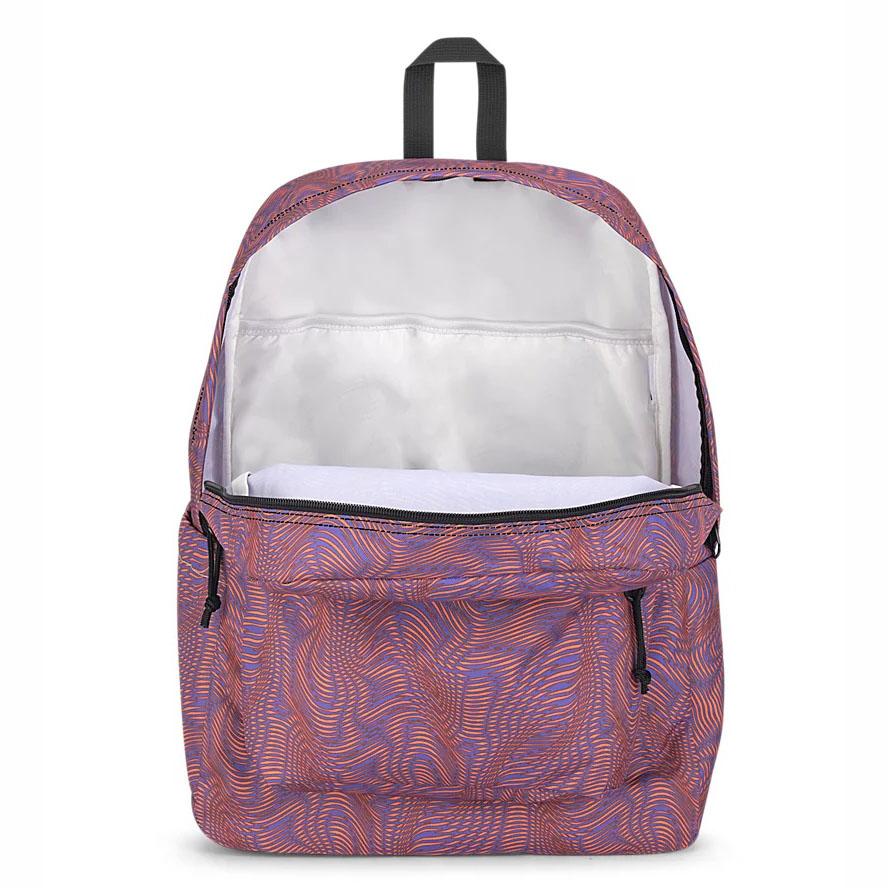 Sac à Dos Scolaire JanSport SuperBreak? Plus Violette Orange | KTM-22754226